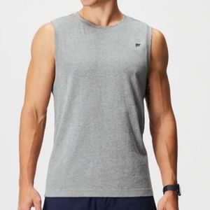 Fabletics Training Tank  Men's S Mid Grey Heather